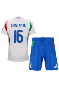 Italië Bryan Cristante #16 Babytruitje Uit tenue Kind EK 2024 Korte Mouw (+ Korte broeken)